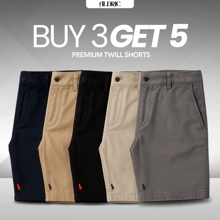 [Buy 3 Get 5] Premium Twill Shorts